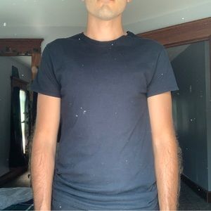 Hanes, medium, 2 black, dark blue, light blue, light grey, dark grey.